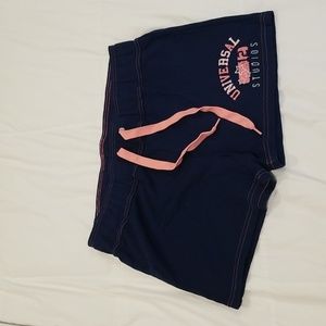 Navy Blue Shorts Universal Studios size L